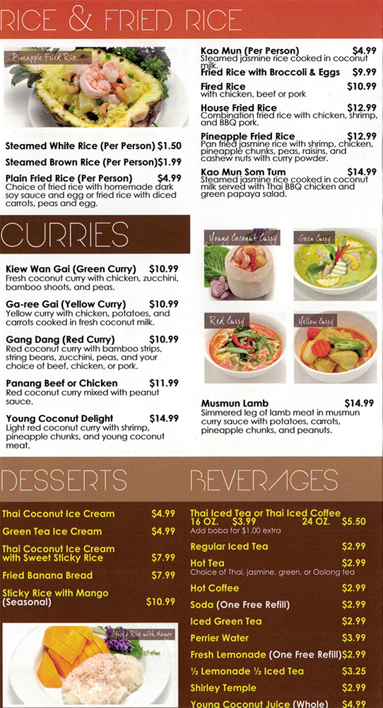 Min's Kitchen » Our Menu