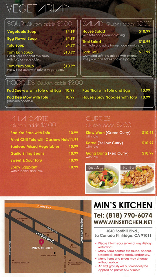 Min's Kitchen » Our Menu
